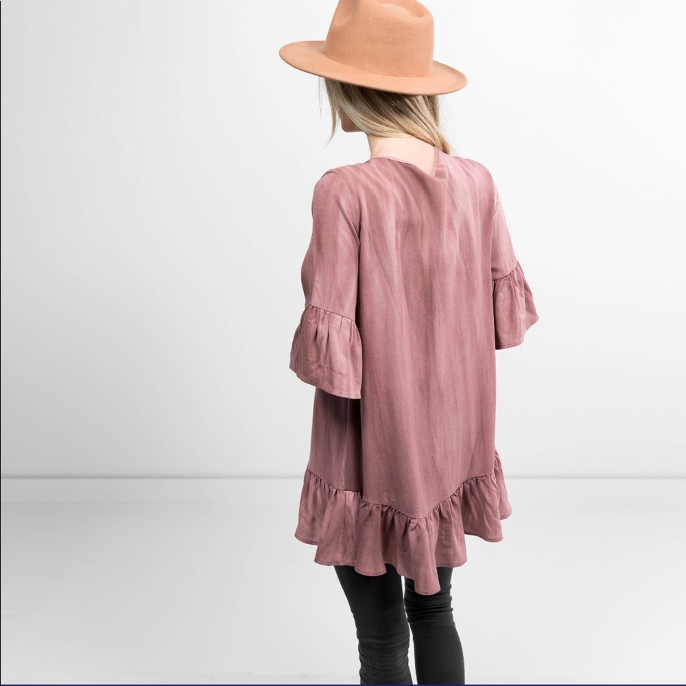 🌸🌿Shayla Ruffle Tunic in Brick🌿🌸 - Picture 2 of 4